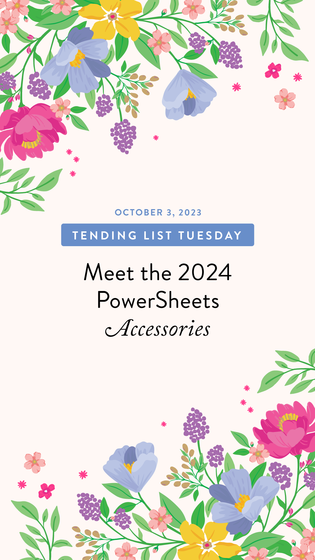 TLT October 3rd: Meet the 2024 PowerSheets Accessories | Tori - Goal School